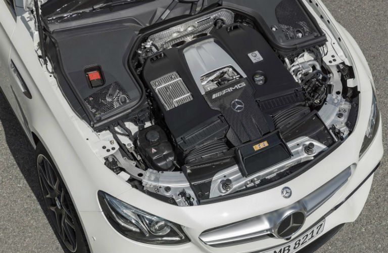 2017 Mercedes-Benz E-Class' open hood