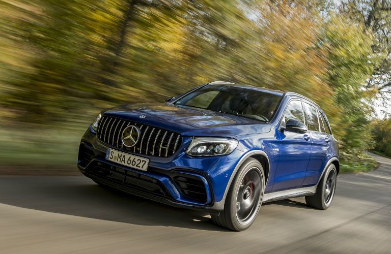 Mercedes-Benz AMG GLC SUV blue