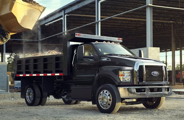 Front-quarter view of the 2024 F-650 Black