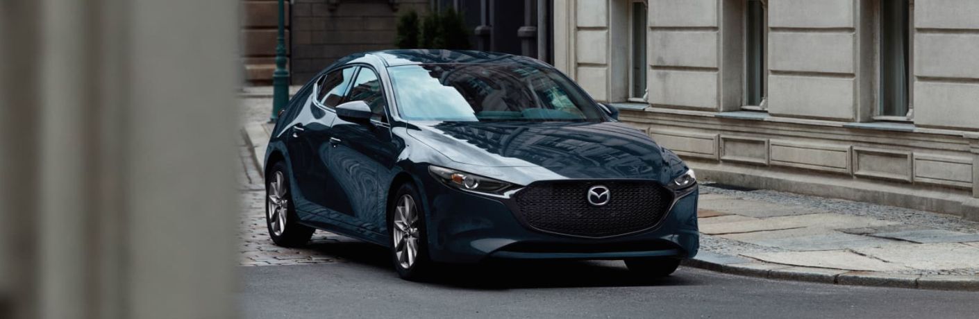 front quarter view of the 2025 Mazda3 Hatchback