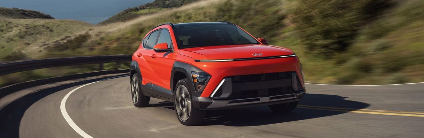 2026 Hyundai Kona side and front view