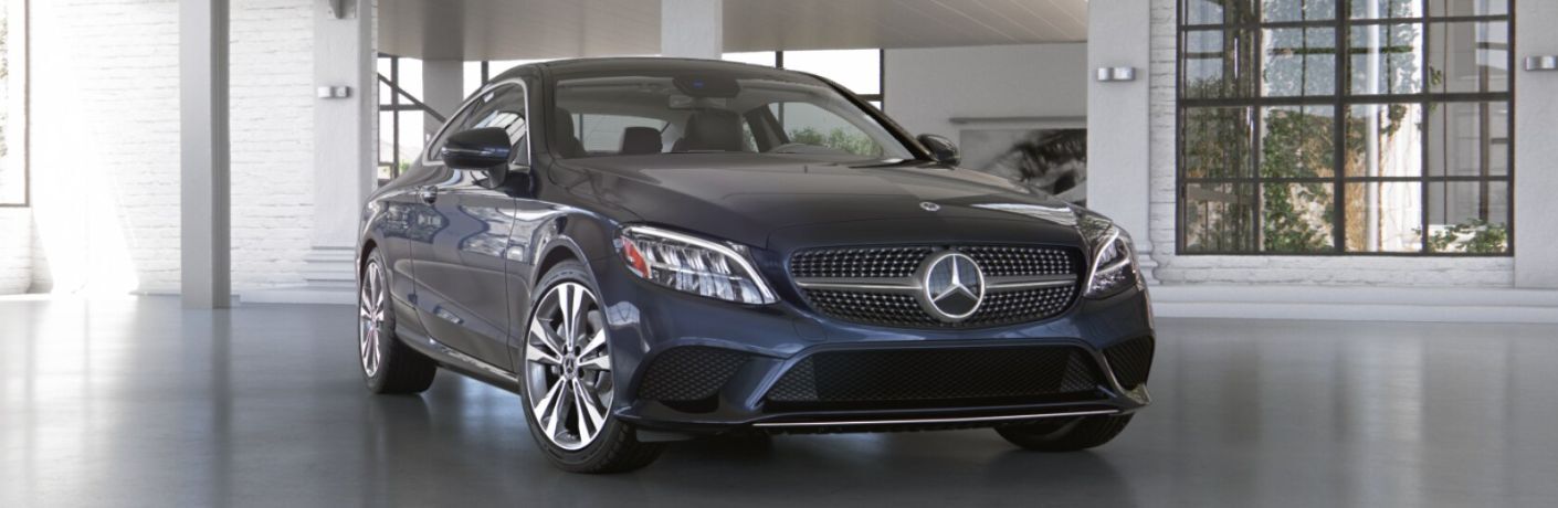 2023 Mercedes-Benz C 300 Coupe side and front view