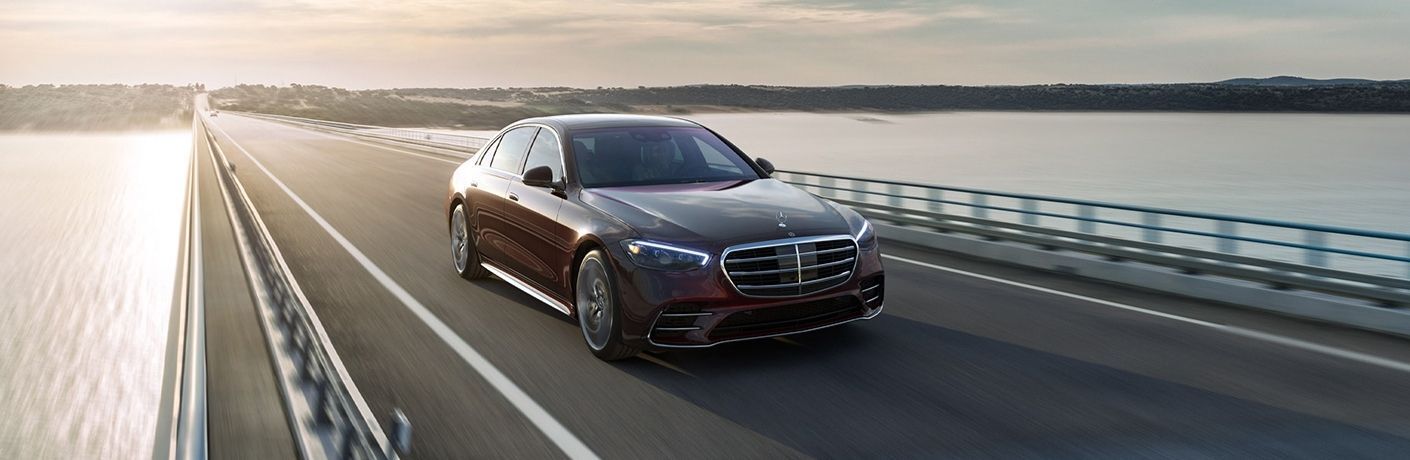 2023 Mercedes-Benz S-Class sedan on a highway