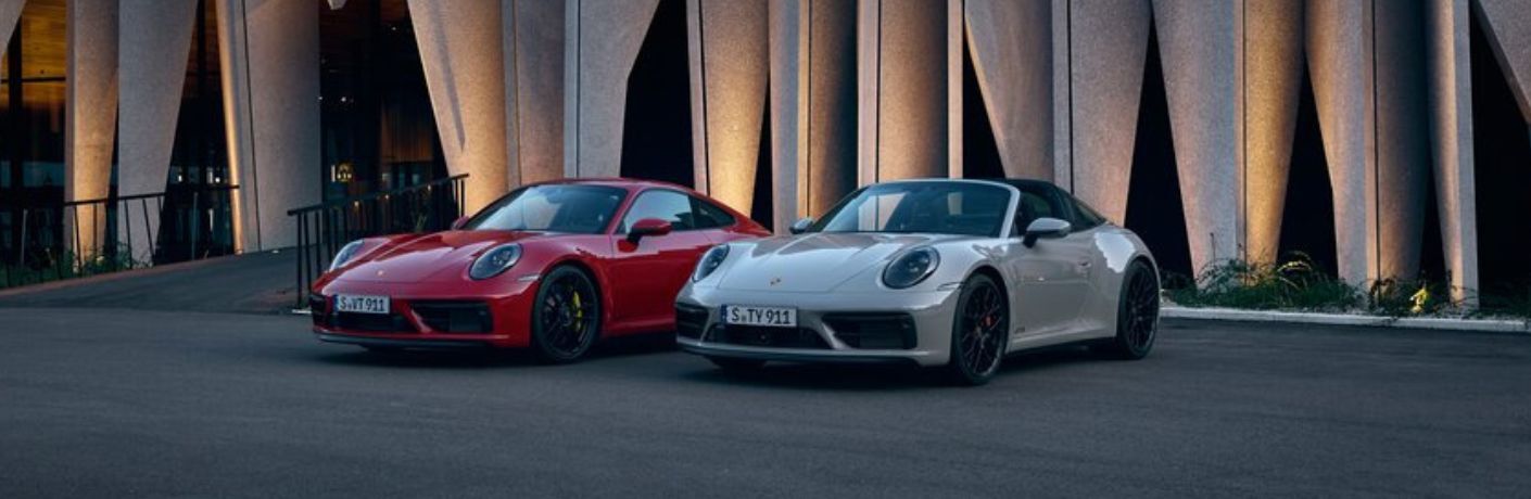 Two Porsche 911 GTS side by side