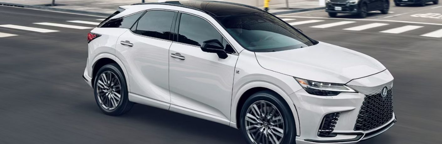 2025 Lexus RX on the road