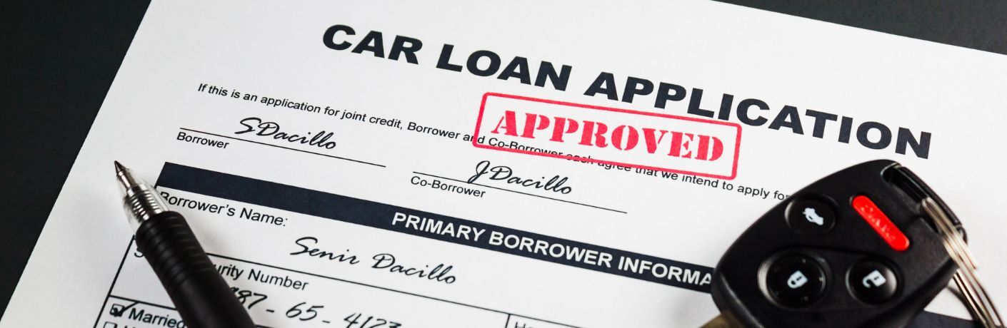 image of an approved car loan application