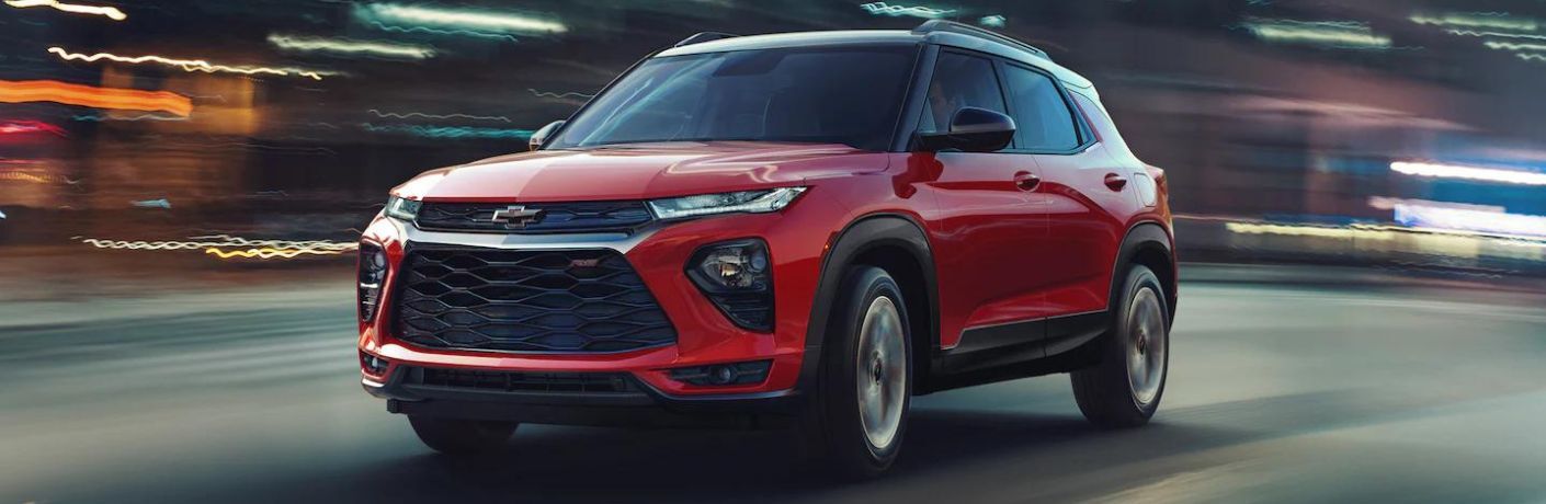 Chevrolet Trailblazer on a road