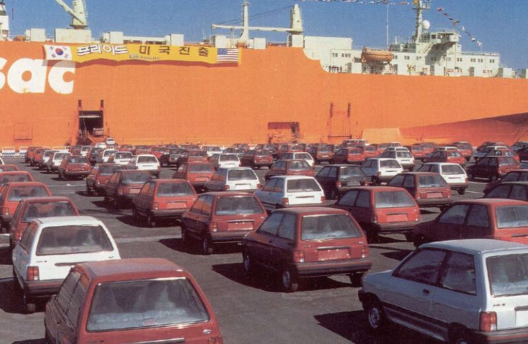 Kia Pride enters U.S. soil