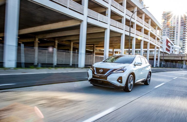 used Nissan Murano SUV in a city
