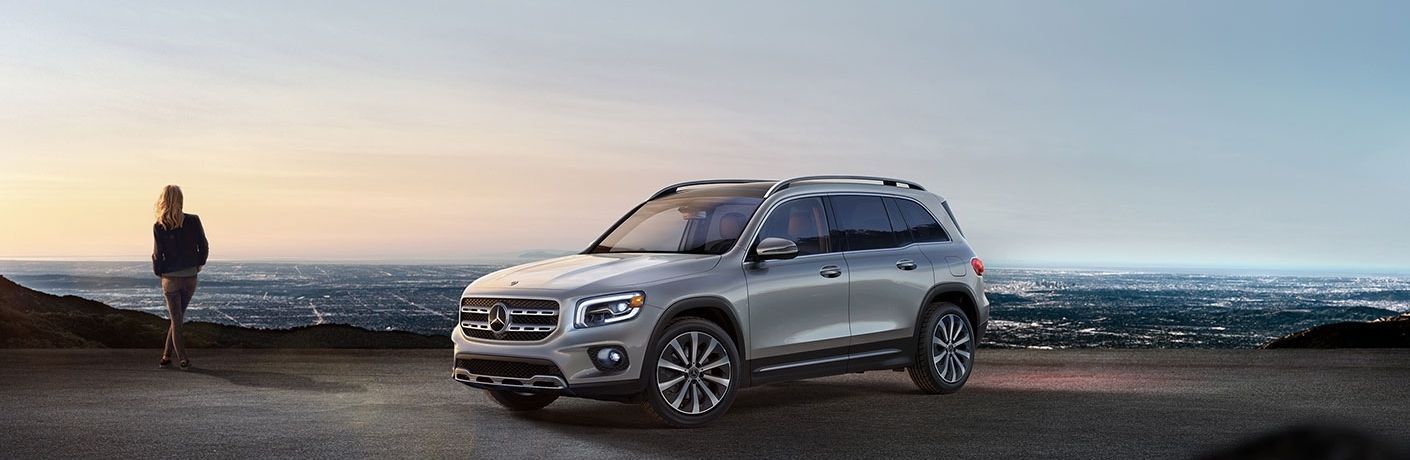 2022 Mercedes-Benz GLB 250 4MATIC® SUV parked off-road