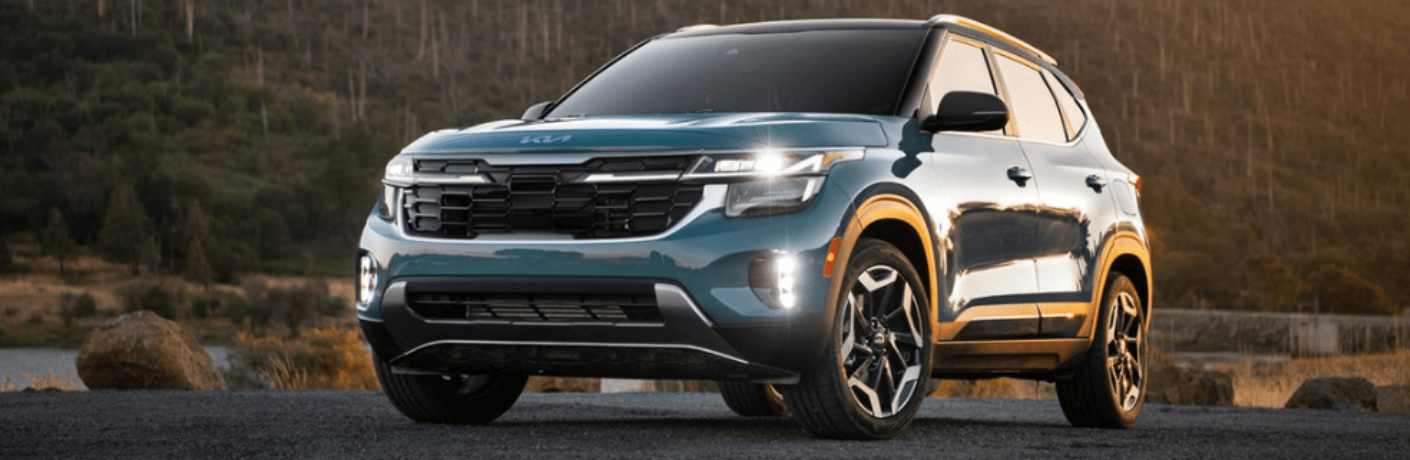 2024 Kia Seltos parked on a smooth terrain