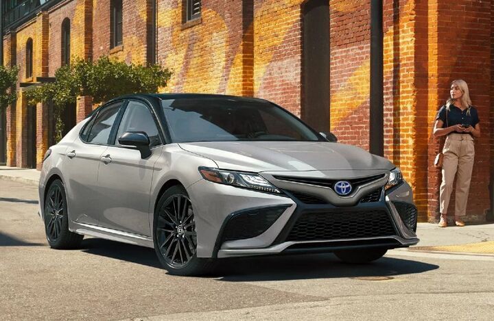 Used Toyota Camry Gray parked on the side of the road