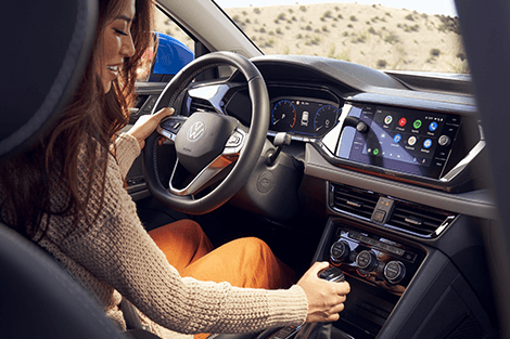 Interior of Volkswagen vehicle