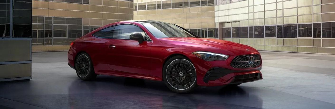 2024 Mercedes-Benz CLE Coupe Red parked