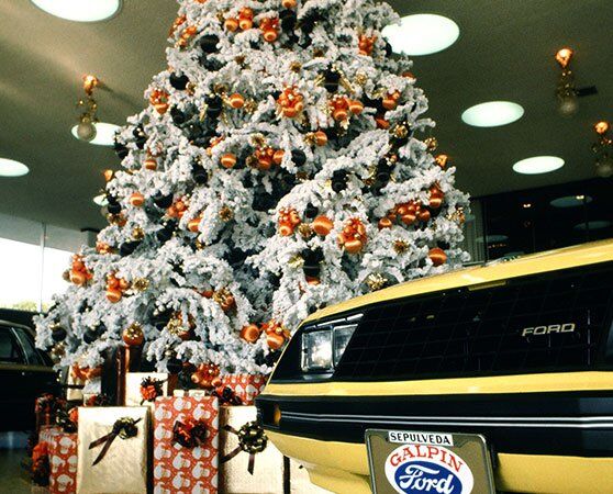 Galpin's showroom Christmas Tree