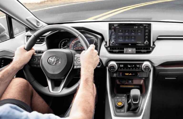 2021 Toyota RAV4 man at the wheel