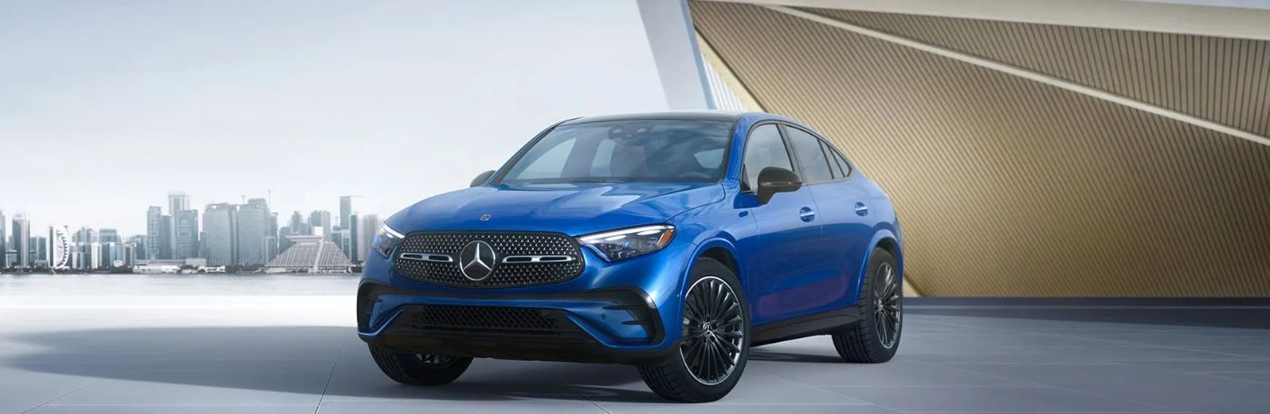 front quarter view of the 2026 Mercedes-Benz GLC 300 4MATIC® Coupe