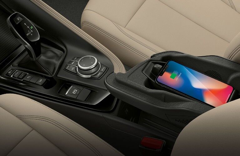 2021 BMW X1 interior phone charging