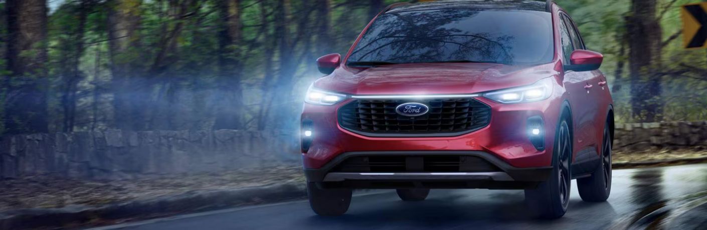 2025 Ford Escape ST-Line Select front view on a wet road