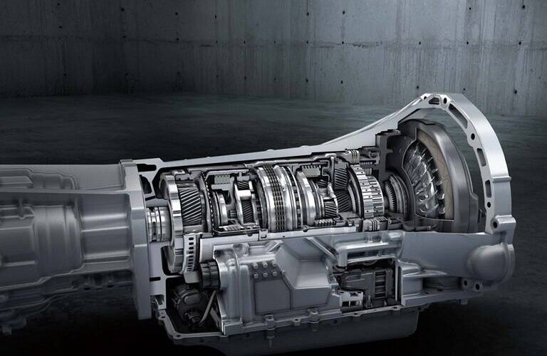 Front view of 2020 Ford F-150 10-speed transmission