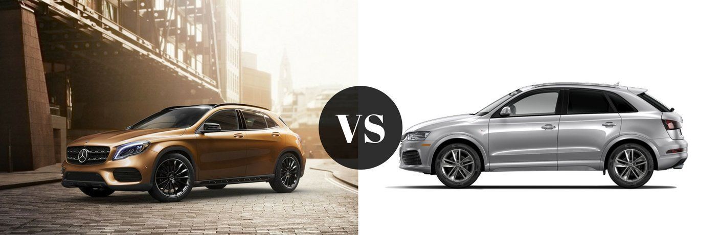 How does the GLA compare to the Audi Q3?