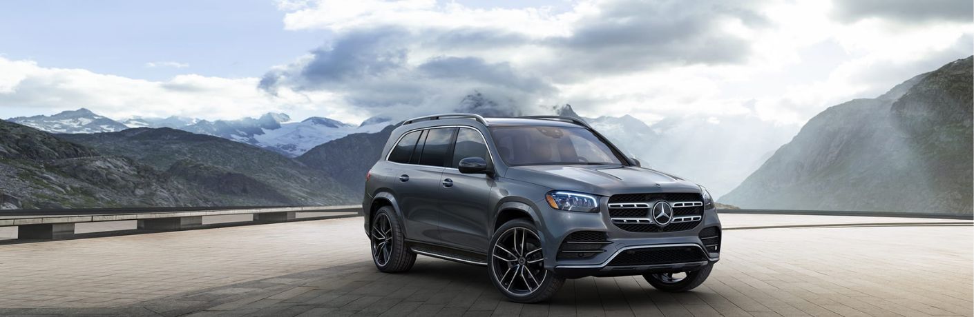 2023 Mercedes-Benz GLS near the mountains