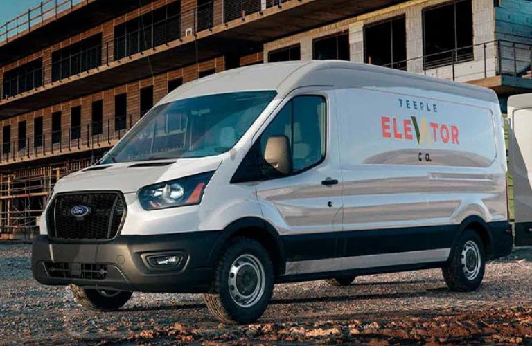 2025 Ford Transit Cargo Van front and side angle