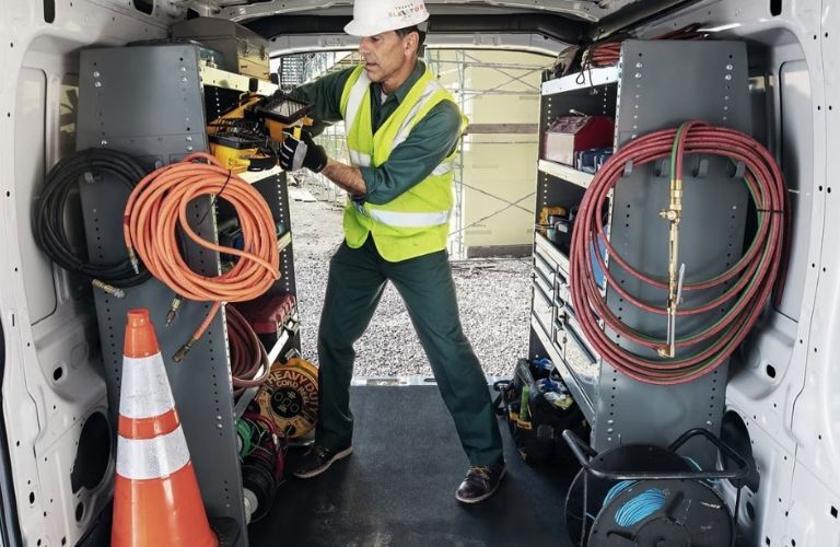 2024 Ford Transit rear cargo space