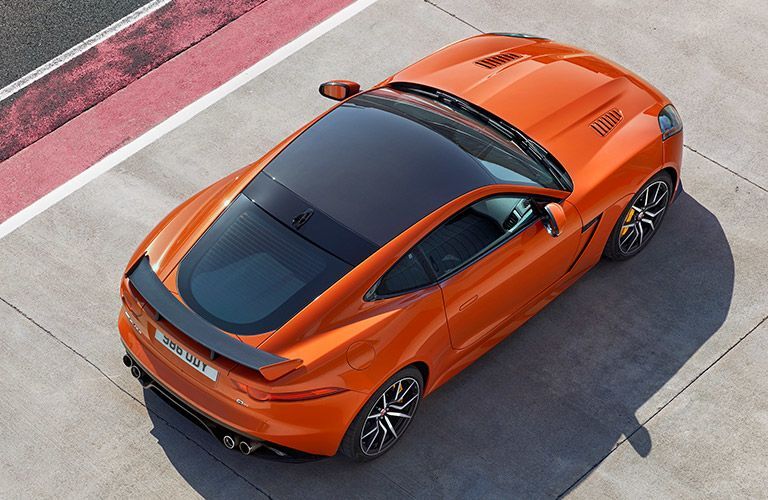 Orange and Black 2017 Jaguar F-Type R