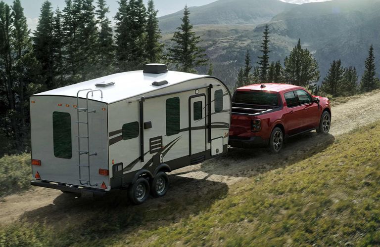 2025 Ford Maverick Lariat towing a trailer