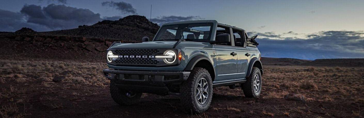 2024 Ford Bronco front and side view