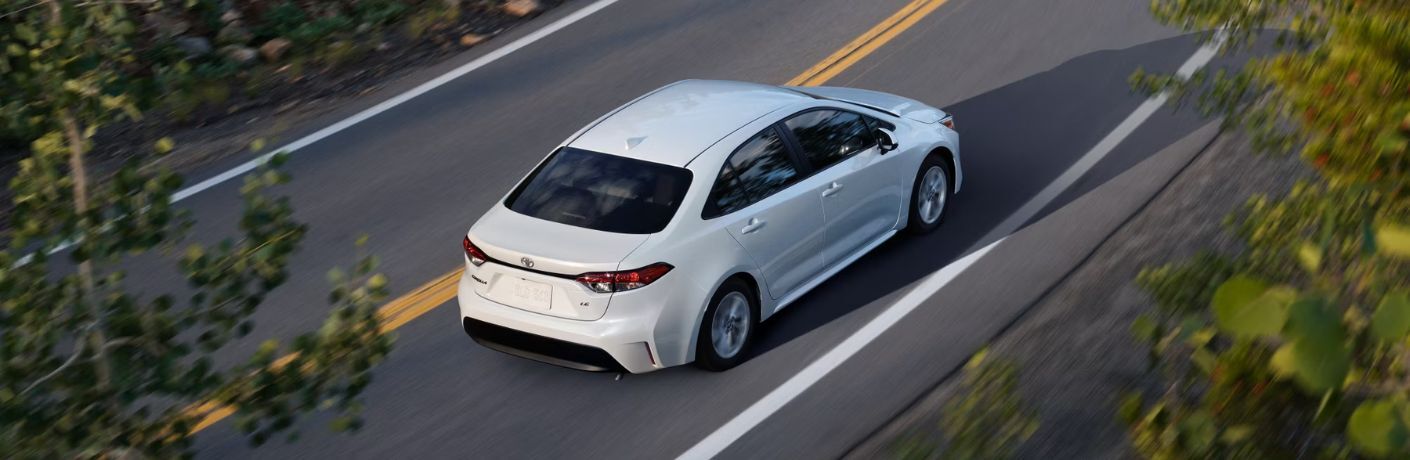 top quarter view of the 2025 Toyota Corolla
