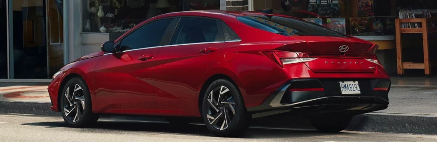 2026 Hyundai Elantra rear and side angle