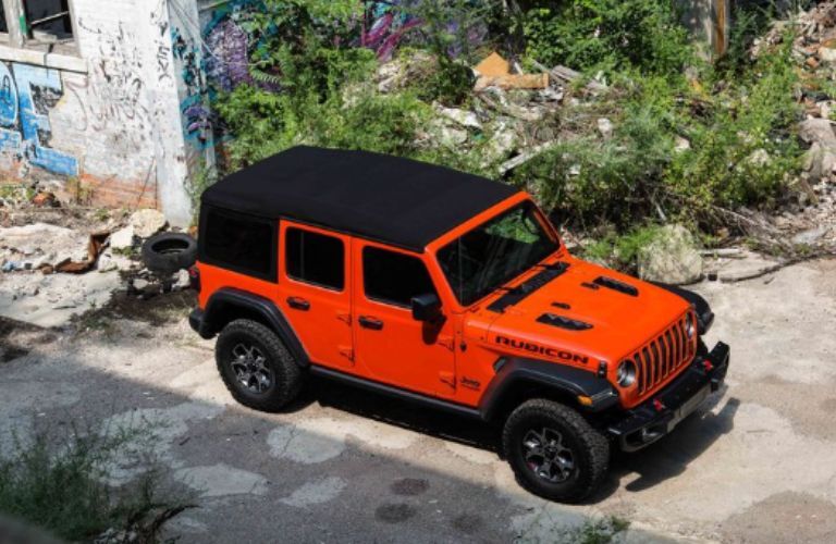 Roofview of the 2019 Jeep Wrangler
