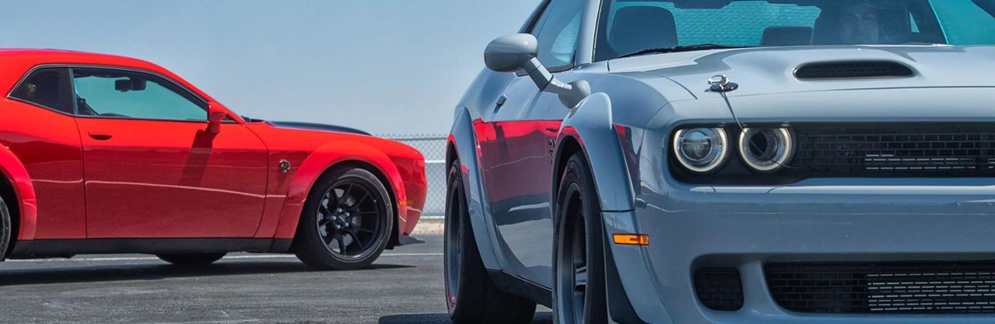 2023 Dodge Challenger cars parked together