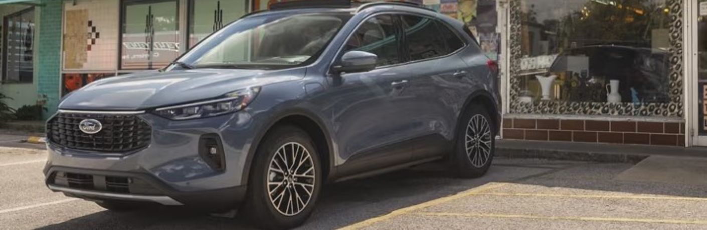 2025 Ford Escape front view and side view in a parking spot