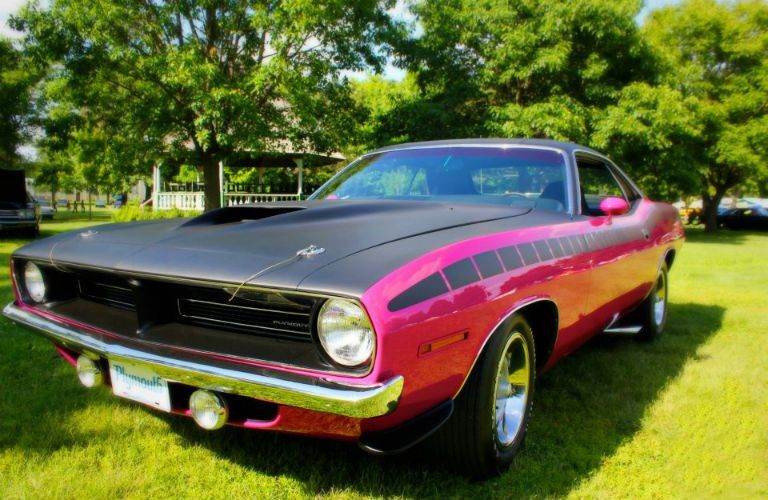 Classic Plymouth Vehicle Exterior Driver Side Front Angle