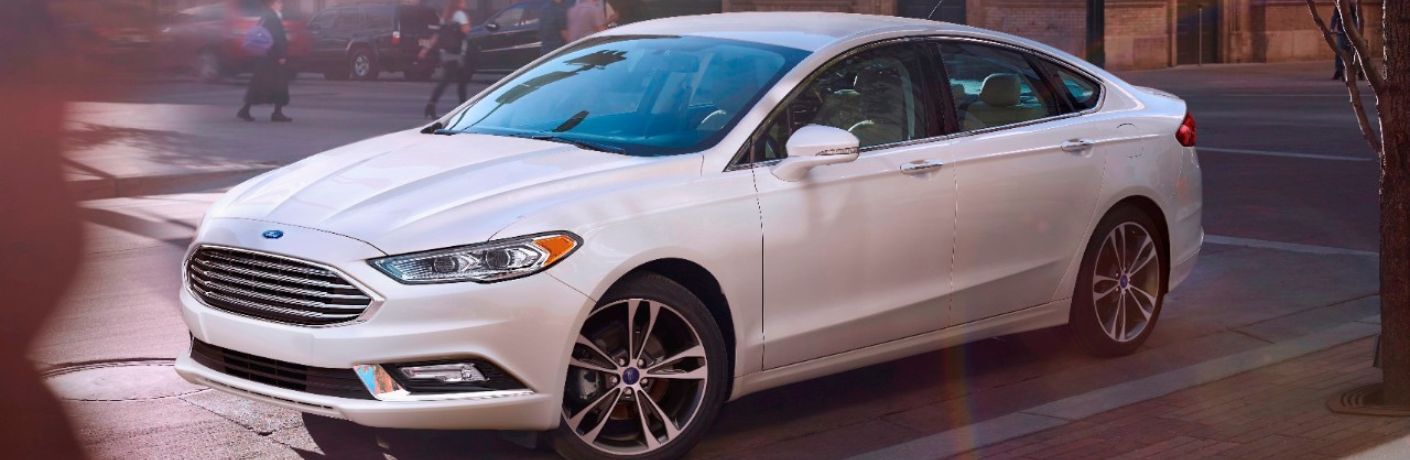 2017 Ford Fusion on a road