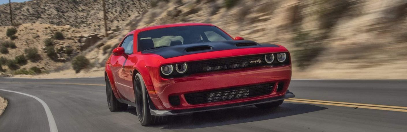 2023 Dodge Challenger speeding on the road