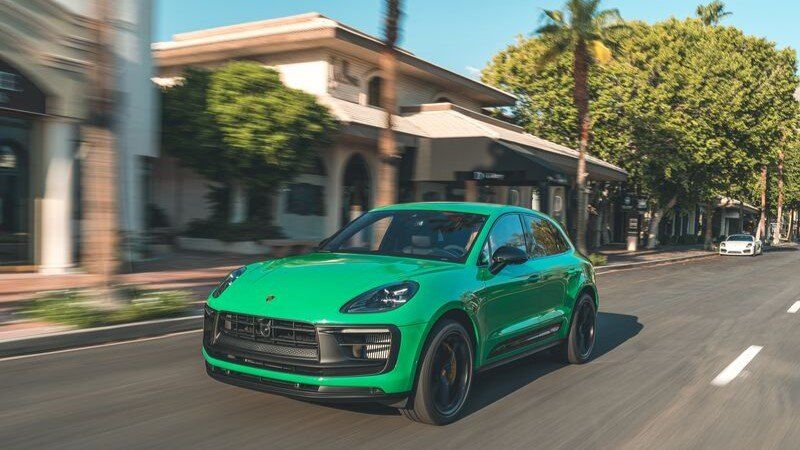 Porsche Macan Electric maneuvering with parking assistance active – Champion Porsche Pompano Beach, FL