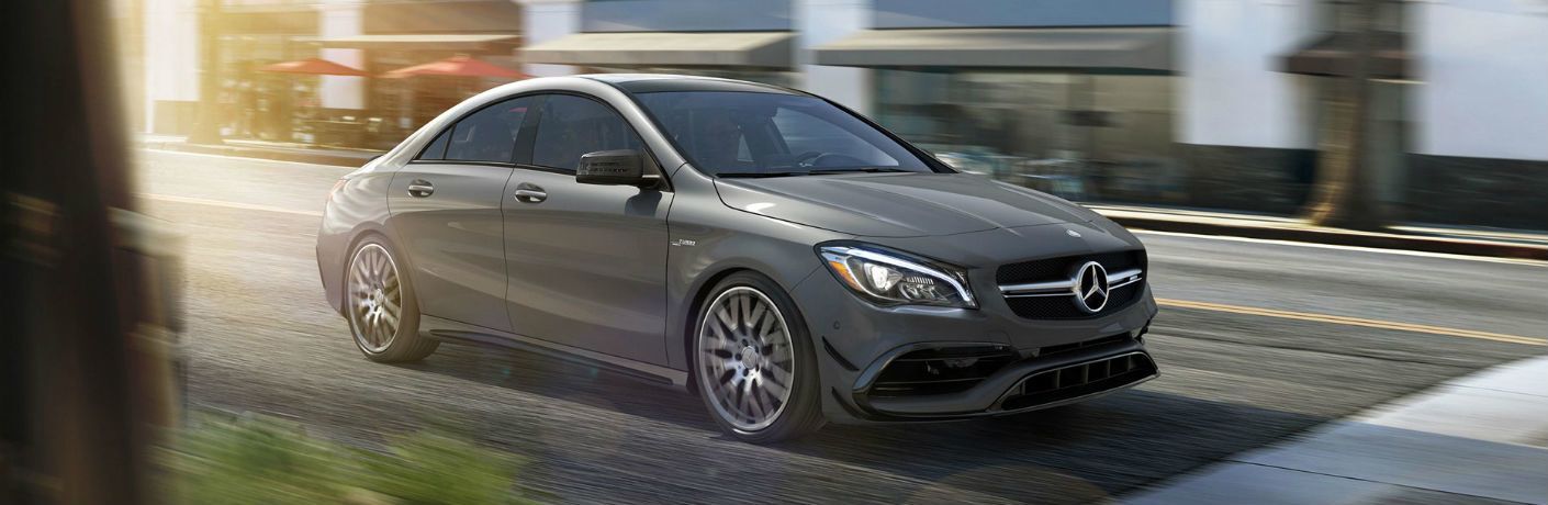 2018 Mercedes-AMG® CLA 45 Coupe driving on road