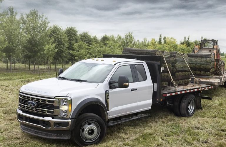 2024 Ford Chassis Cab hauling logs
