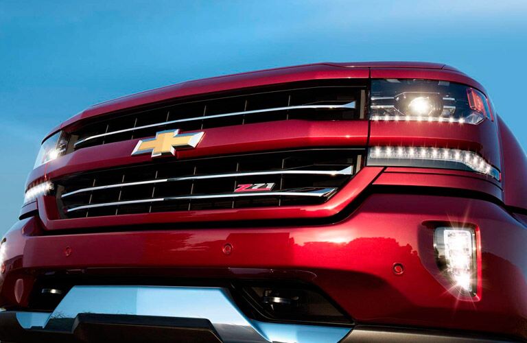 Front of a Chevy Silverado