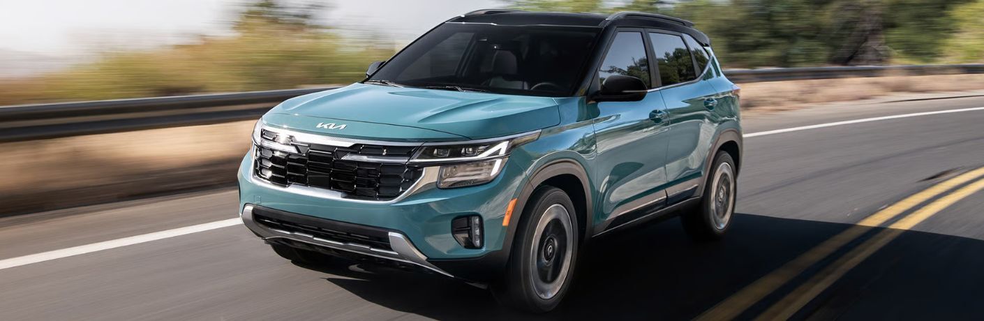 2026 Kia Seltos front and side view