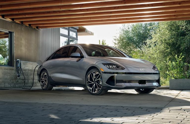A 2024 Hyundai IONIQ 6 being charged