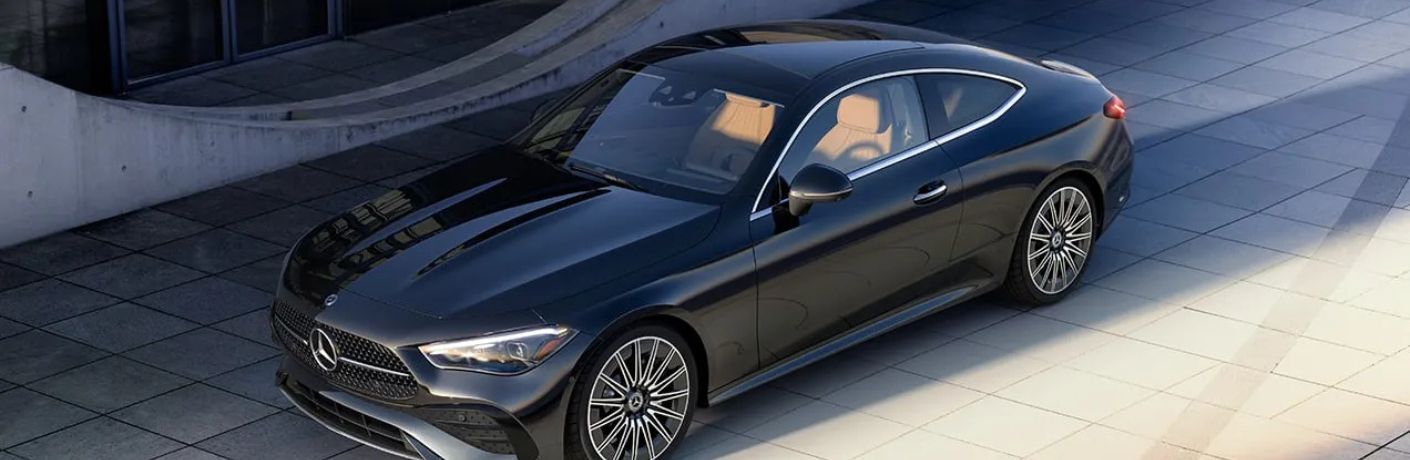 front view of the 2026 Mercedes-Benz CLE Coupe Black