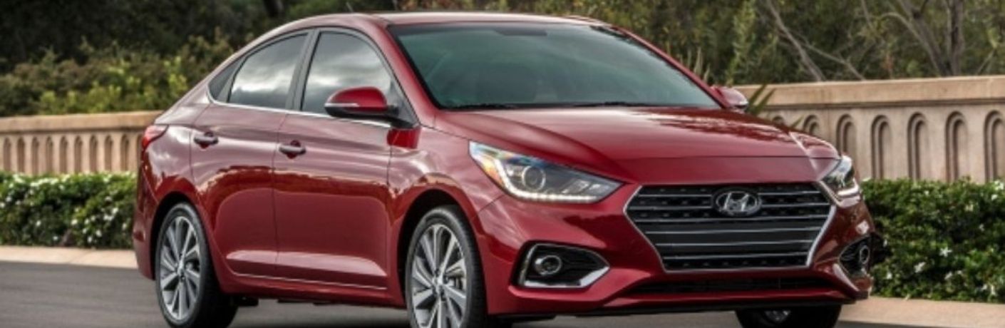 front quarter view of a used Hyundai