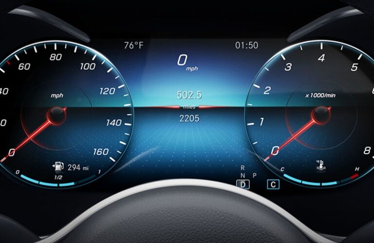 2022 Mercedes-Benz CLA gauges