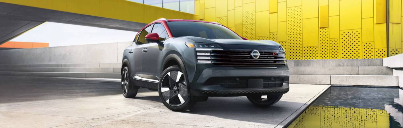 A front quarter view of the Nissan Kicks exterior