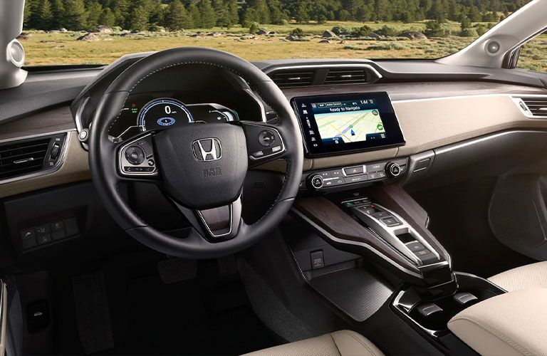 2021 Honda Clarity front seat view